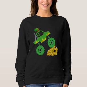 Sweatshirt Monster Truck St Patrick Day Enfants Garçons Enfan