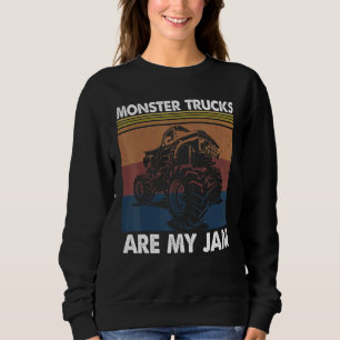 Sweatshirt Monster Trucks Sont Mon Jam Racing Trucks Voiture