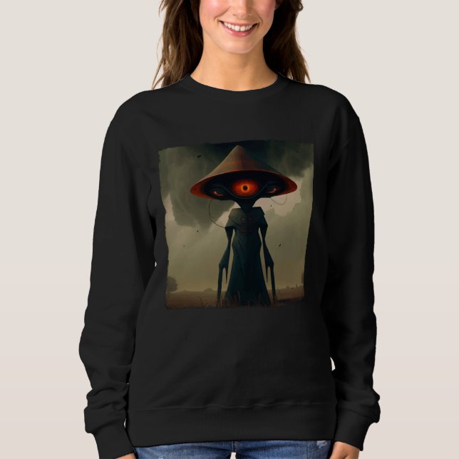 Sweatshirt Monstre de Flatwoods Braxie 1952 Alien Cryptide Ef (Devant)