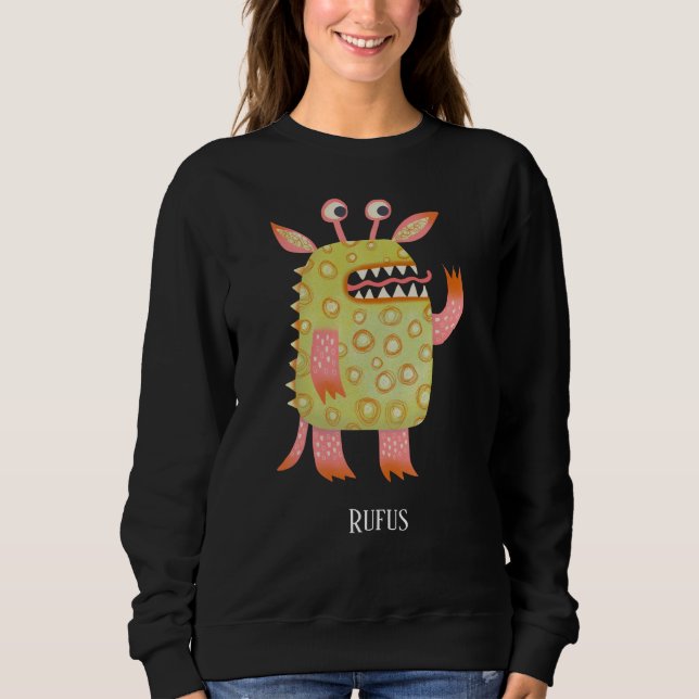 Sweatshirt Monstres amusants Personnalisé (Devant)