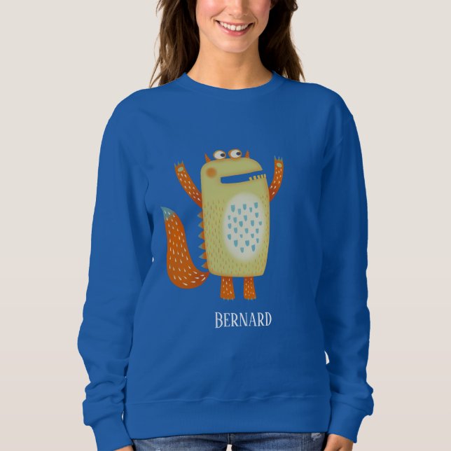 Sweatshirt Monstres amusants Personnalisé (Devant)