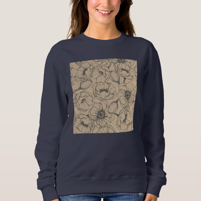 Sweatshirt Moody Blooms (Devant)