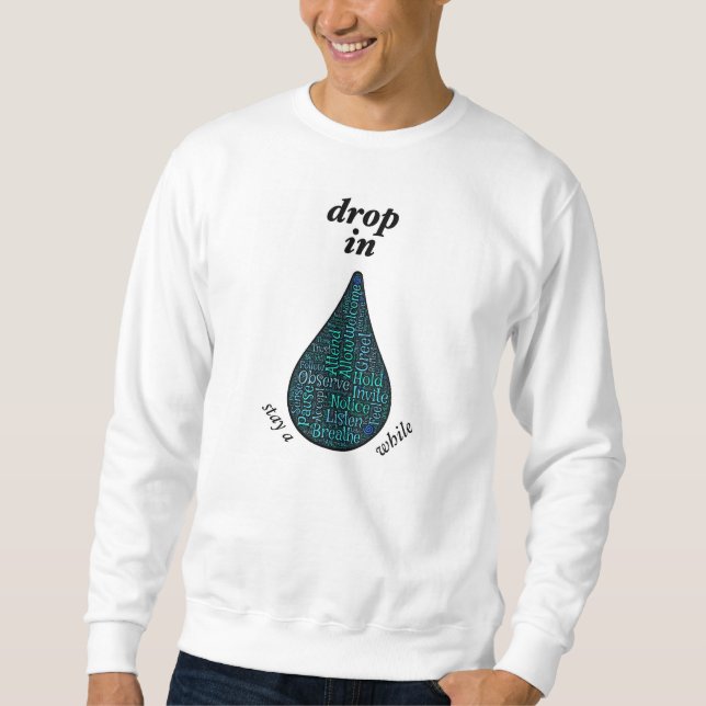 Sweatshirt Mot-images avant et dos de pratique en matière de (Devant)