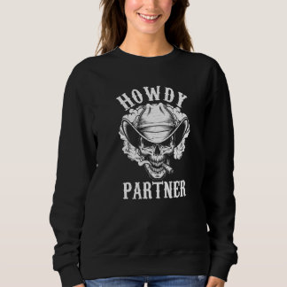 Sweatshirt Moteur partenaire Skull Skeleton Pipe Smoker Ameri