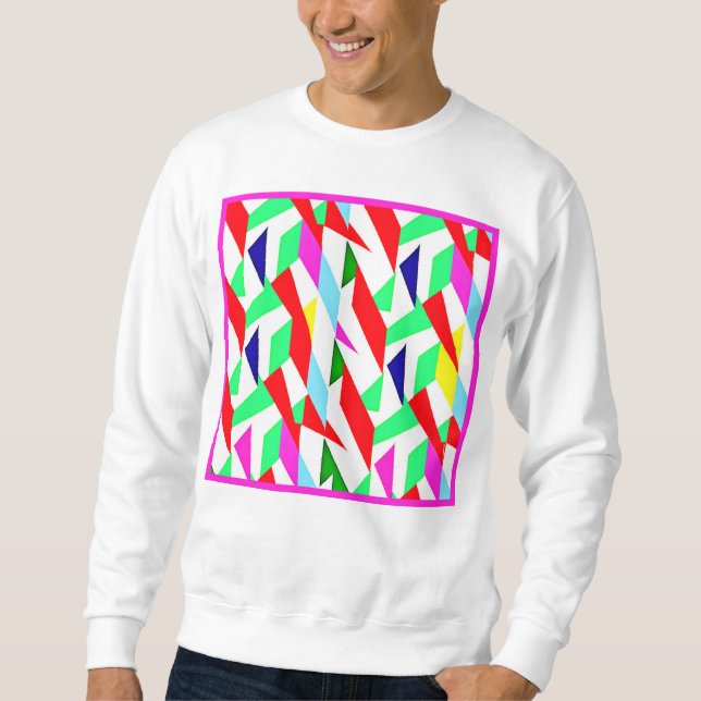 Sweatshirt Motif chromatique coloré (Devant)