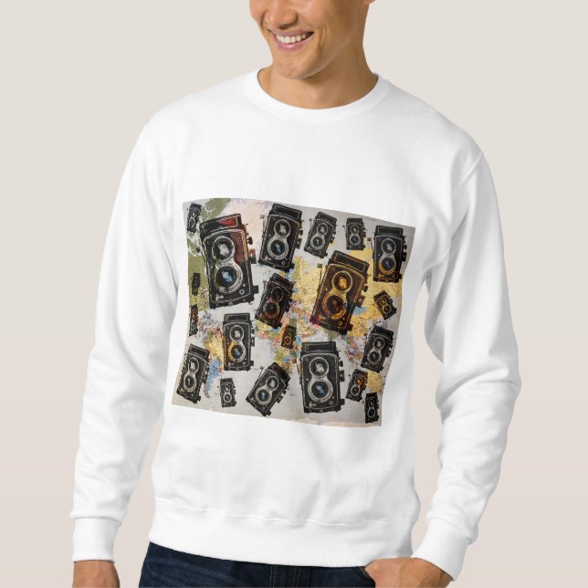 Sweatshirt Motif de caméra Vintage voyage (Devant)