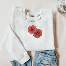 Motif d'hibiscus tropical