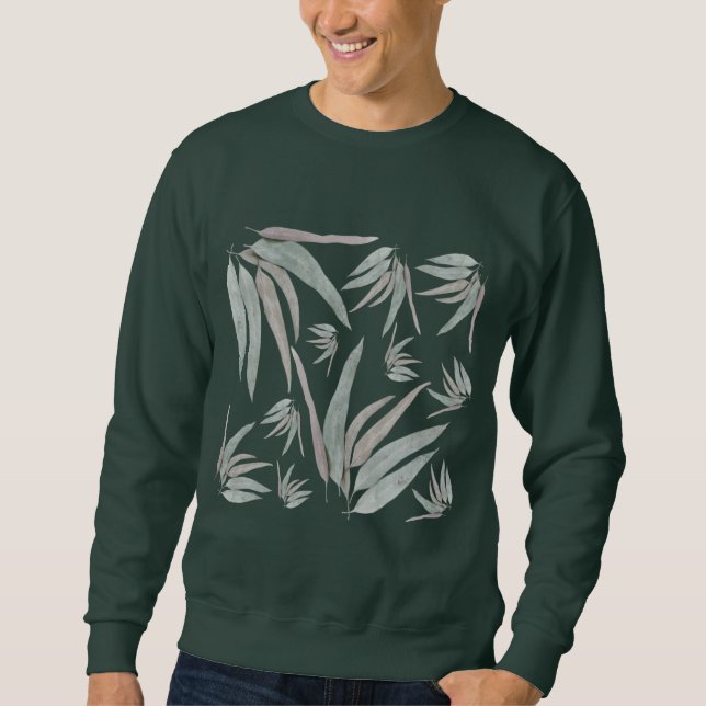 Sweatshirt Motif Feuille de l'Eucalyptus (Devant)