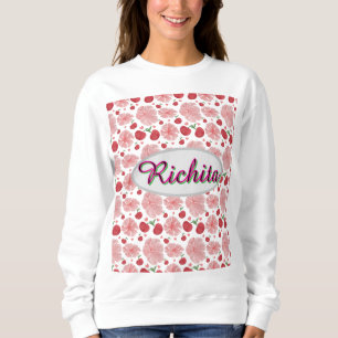 Sweatshirt Motif floral personnalisé et sur mesure à l'aquare