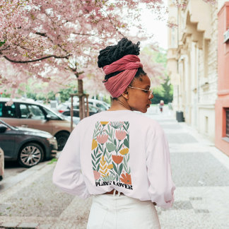 Sweatshirt Motif Floral Terre—Terracotta, Sage & Dusty