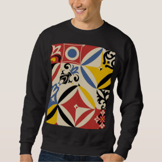 Sweatshirt Motif géométrique Rétro Seites Azulejos