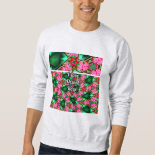 Sweatshirt Motif Rose du désert