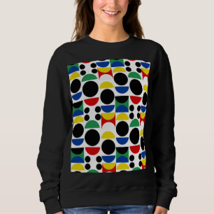 Sweatshirt Motif scandinave du Bauhaus du milieu du siècle