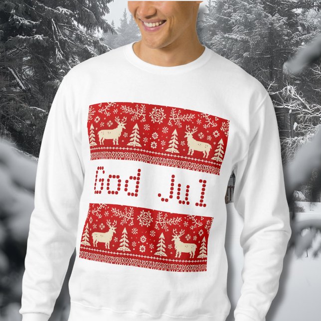 Sweatshirt motifs au look de tricot moche pour Noël  (Créateur téléchargé)