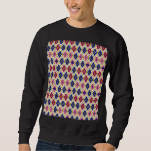 Sweatshirt Motifs géométriques : Illustration textile traditi