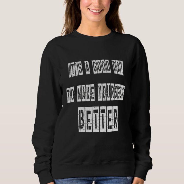 Sweatshirt Motivation des hommes (Devant)