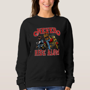 Sweatshirt Moto Chien Et Ne Marchez Jamais Seul Pour Le Propr