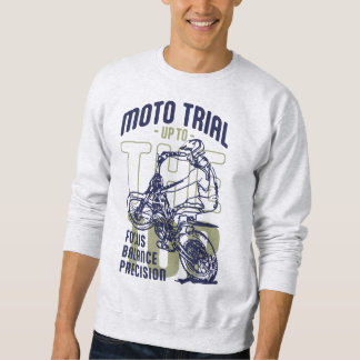 Sweatshirt Moto Trial Jusqu'au Sommet