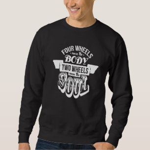 Sweatshirt Moto Vélo Quatre Roues Déplacer Corps Deux Déplace