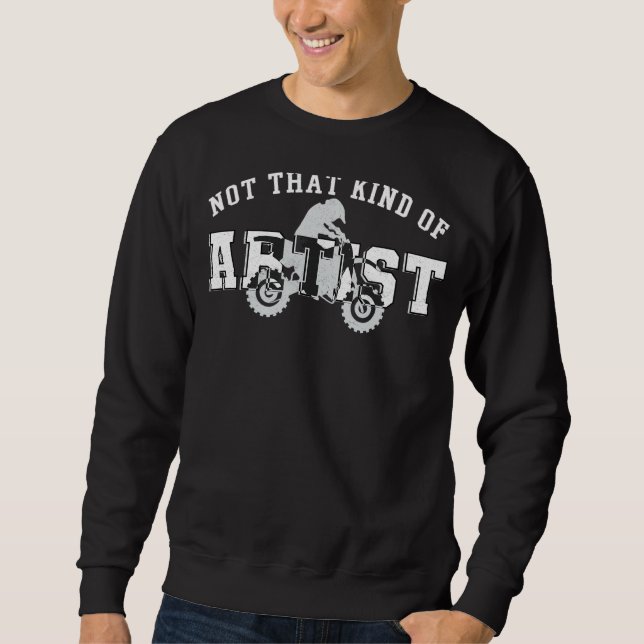 Sweatshirt Motocross Meilleur Motocross Artist Motorcycle (Devant)