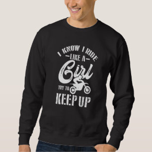 Sweatshirt Motocross Motocross Race Motorcycle Fille Vélo