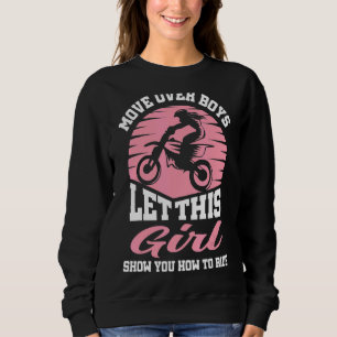 Sweatshirt Motocross Riding Laissez Cette Fille Vous Montrer