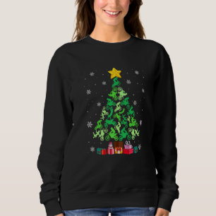 Sweatshirt Motocross Sapin de Noël Drôle Amateur de Sport Xma
