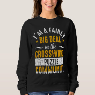 Sweatshirt Mots croisés Gros lot Casse-tête de retraite  Joue
