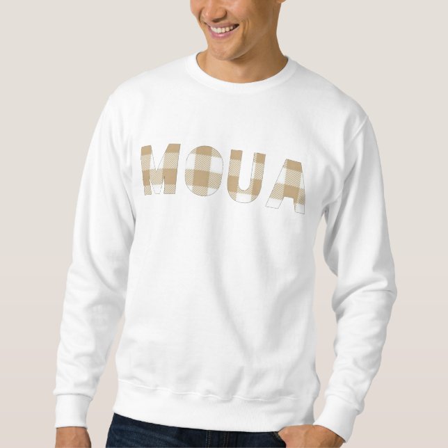 Sweatshirt Moua Hmong Nom Plaid Family Matching Shirt (Devant)