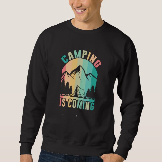 Sweatshirt Mountain and Forest Scene Silhouette  72 (Devant)