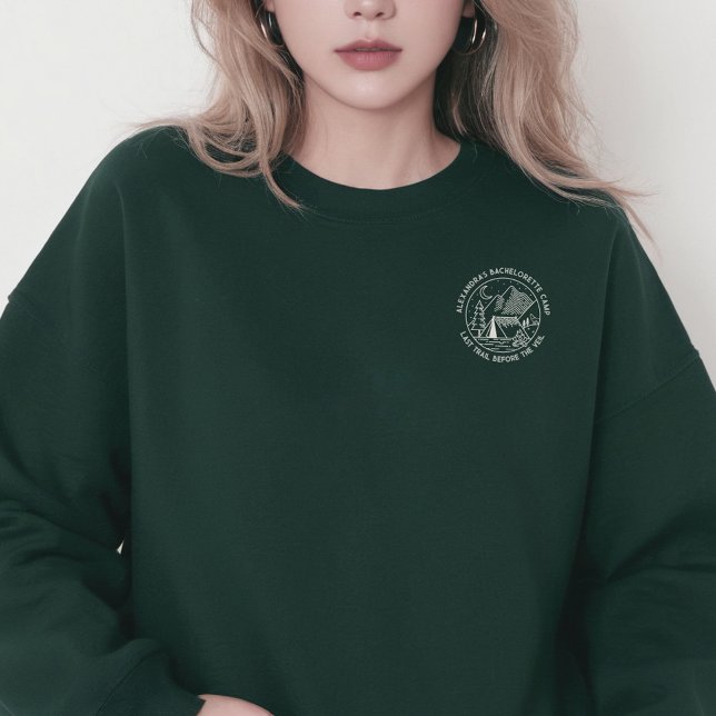 Sweatshirt Mountain Camping Week-end Bachelorette (Mountain Camping Weekend Bachelorette Sweatshirt)