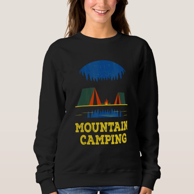 Sweatshirt Mountain Camping Wildlife Hiking Outdoor Hiker Cam (Devant)