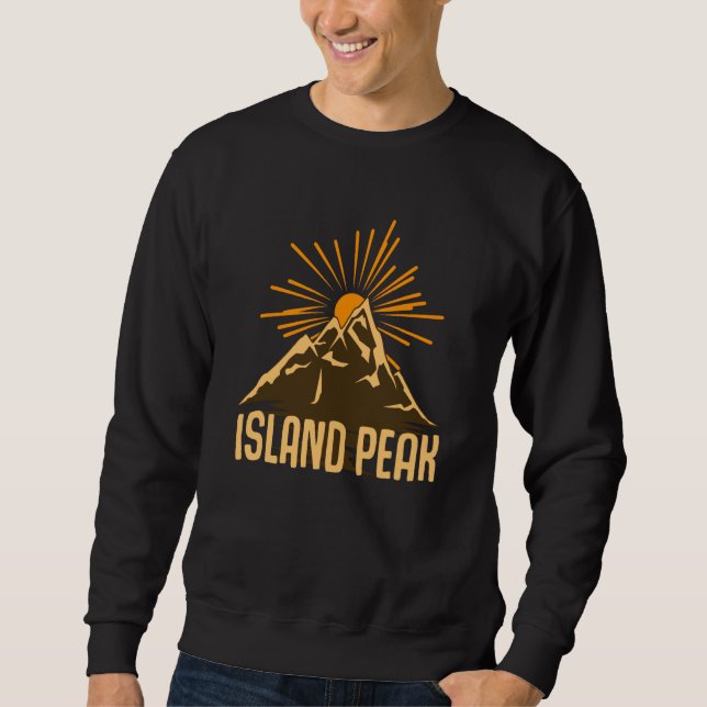 Sweatshirt Mountain Island Peak (Devant)