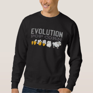 Sweatshirt Mouton d'évolution de pop-corn drôle