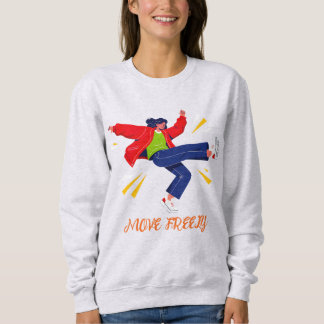 Sweatshirt Mouvement de danse énergique Graphique de jeunesse