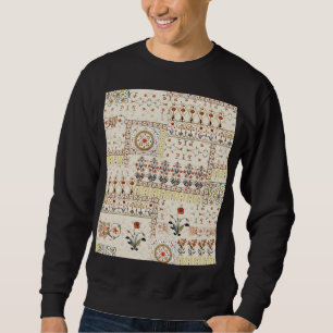 Sweatshirt Mughal Floral Paisley : Ethnic Digital Elegance.