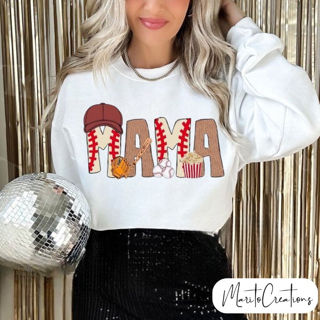 Sweatshirt Mum's baseball sweater t-shirt, mother's day  (Créateur téléchargé)