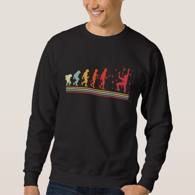 Sweatshirt Mur d'escalade Evolution Bouldering Grimpeur Intér (Devant)