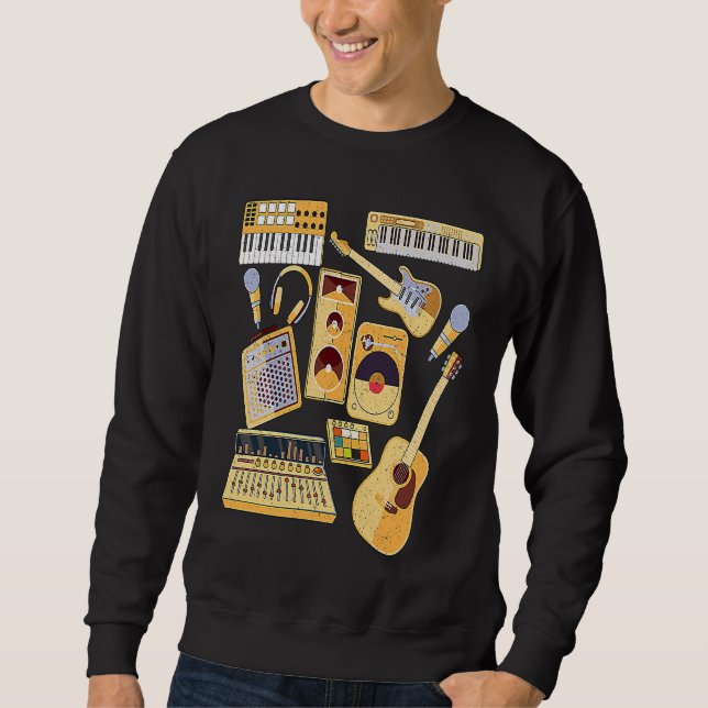 Sweatshirt Music Producer Musician Instruments Composer Recor (Devant)