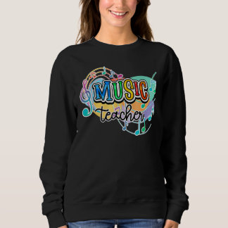 Sweatshirt Music Teacher Back To School Students Teachers Squ
