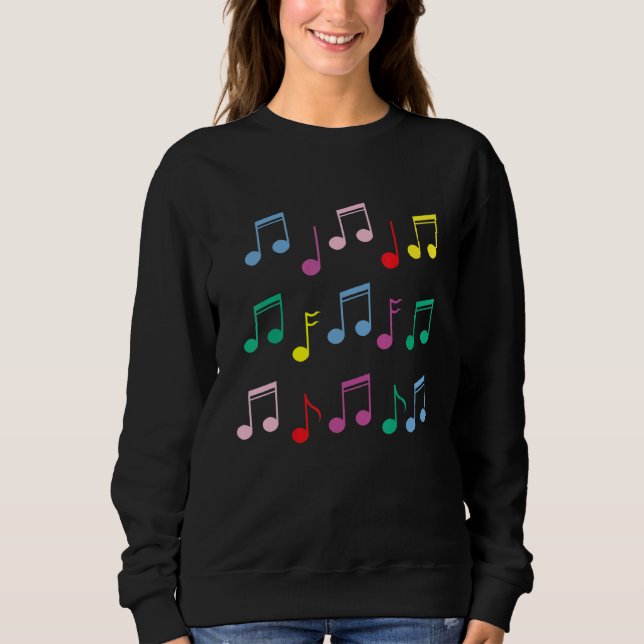 Sweatshirt Musical Note Melody Tone Composer Musician Music (Devant)