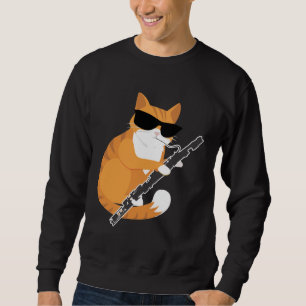 Sweatshirt Musique Cat Sunglasses Bassoonist Museo Bassoon