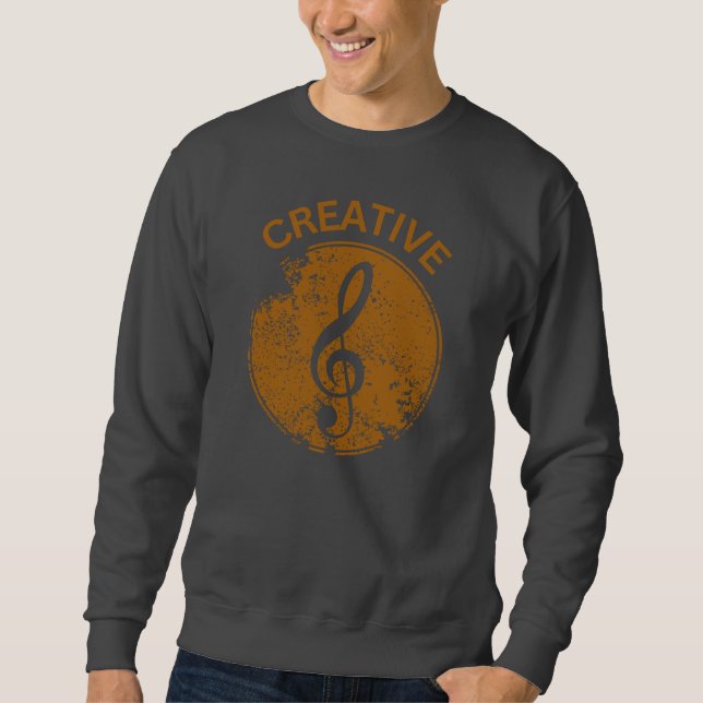 Sweatshirt Musique Créative Cool Musicien design (Devant)