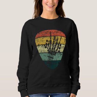 Sweatshirt Musique de guitare squelette Rock & Roll rétro 80s
