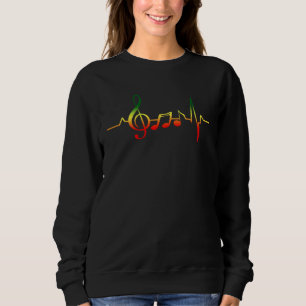 Sweatshirt Musique Reggae Rythme Jamaïcain Rasta Cool Rastafa