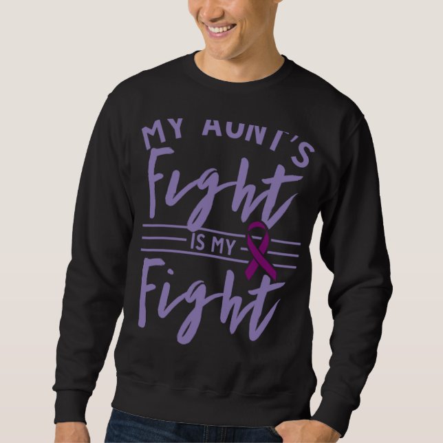 Sweatshirt My Aunt s Fight is My Fight Epilepsy Awareness (Devant)