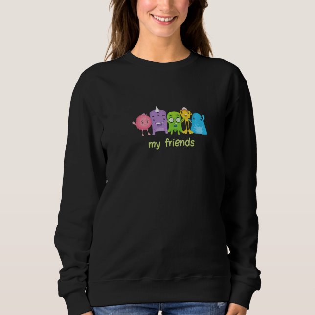 Sweatshirt My Friends Funny Friends Premium (Devant)