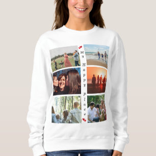 Sweatshirt My Happy Place Personnalisable Photo de famille 6