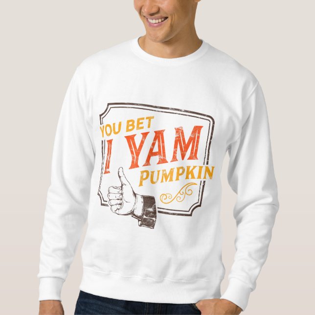 Sweatshirt My Sweet Potato - Vous pariez que je Yam Couple Th (Devant)