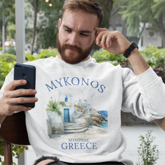Sweatshirt Mykonos in Watercolor Bliss